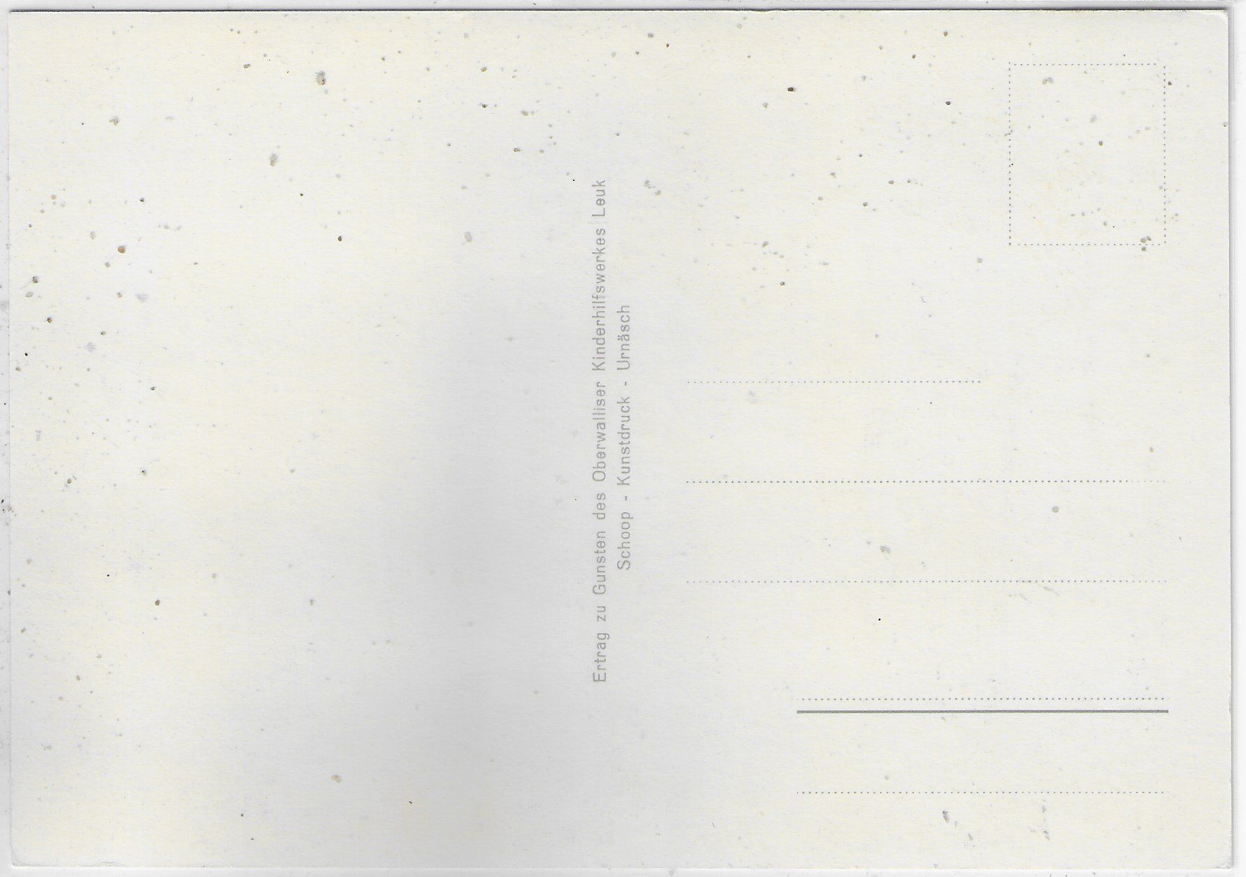 Cartoline postali: Oberwalliser Kinderhilfswerk Leuk – Usato da Ettingen venduto da Kartenplanet 1