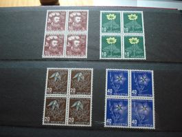 Pro Juventute 1949, Satz 4erblocks, **