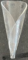 Glasi Hergiswil Glasvase,skulpturale Designvase,handgemacht,