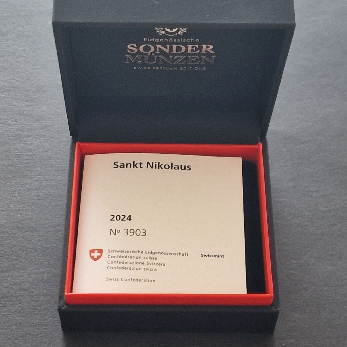Tutti le monete: Swissmint CHF 20.- / 2024 - PP - Saint Nicolas – Nuovo e nell'imballaggio originale da Bouveret venduto da psv01 4