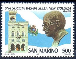** POSTFRISCH ** SAN MARINO 1987 MAHATMAN GANDHI - S247