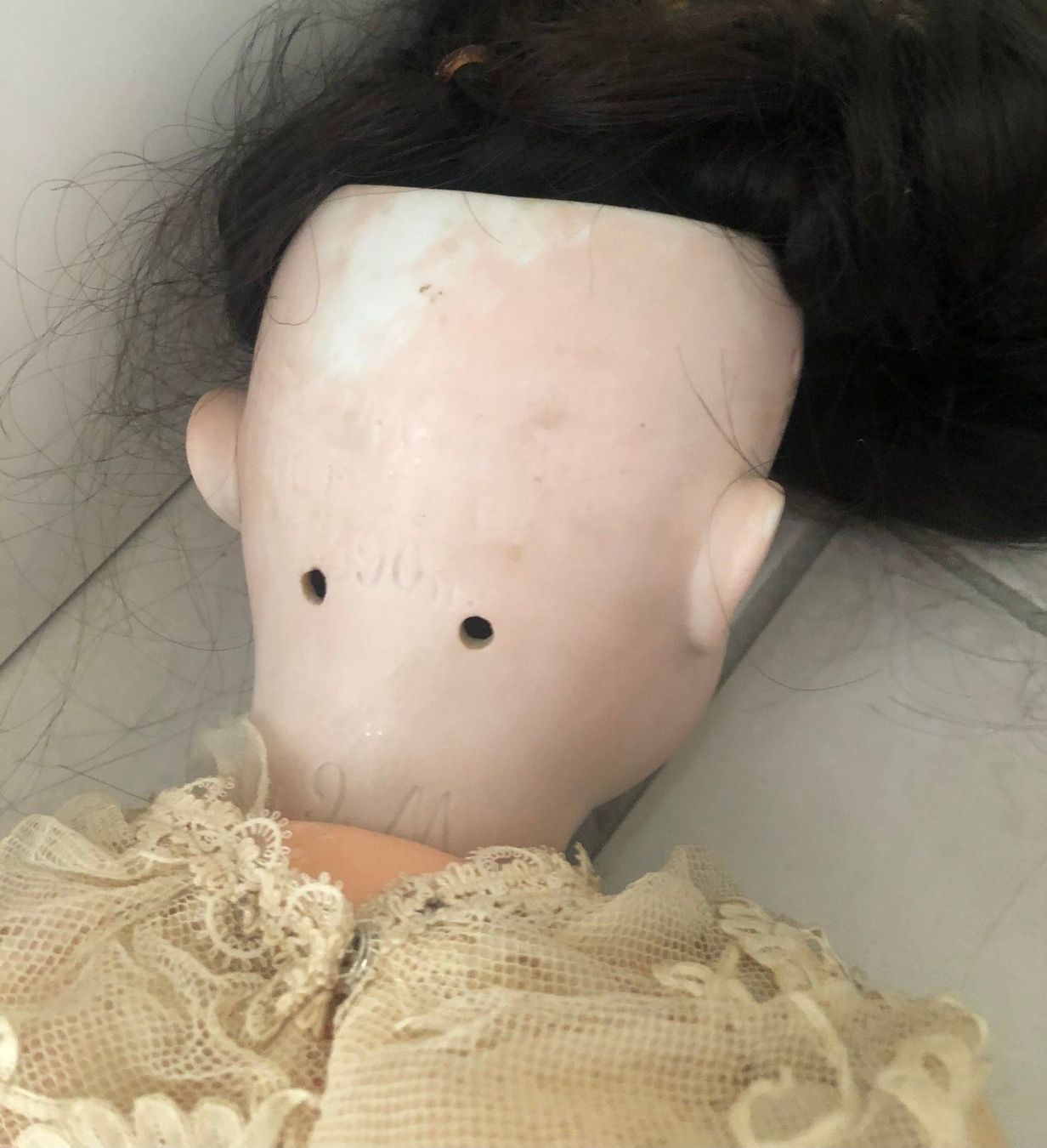 Bambole: Antike grosse Porzellankopf Puppe – Usato da Etoy venduto da Diadefin 4