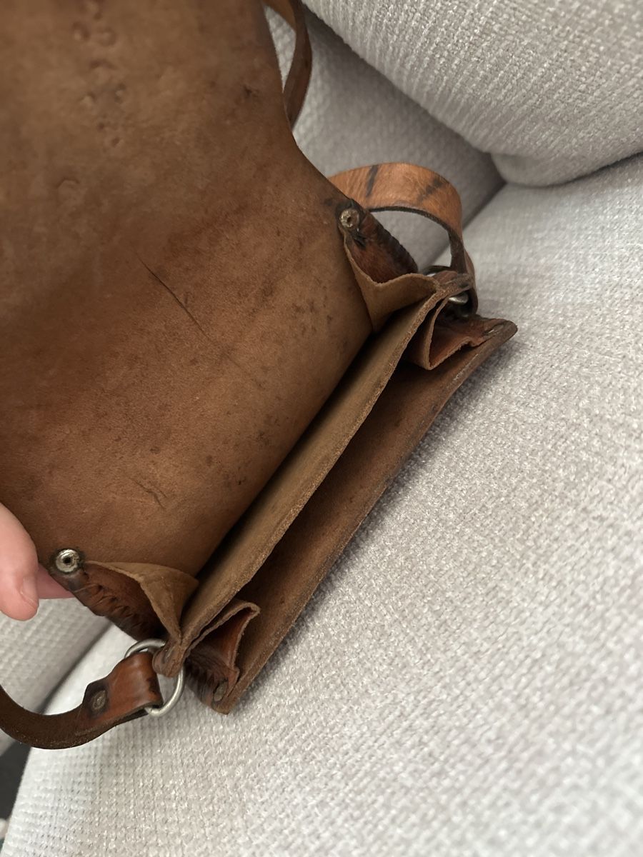 Borse da donna: Vintage echt Ledertasche mit tollem Muster - Einzigartig! – Nuovo (secondo la descrizione) da Schnottwil venduto da mic_d27v 3