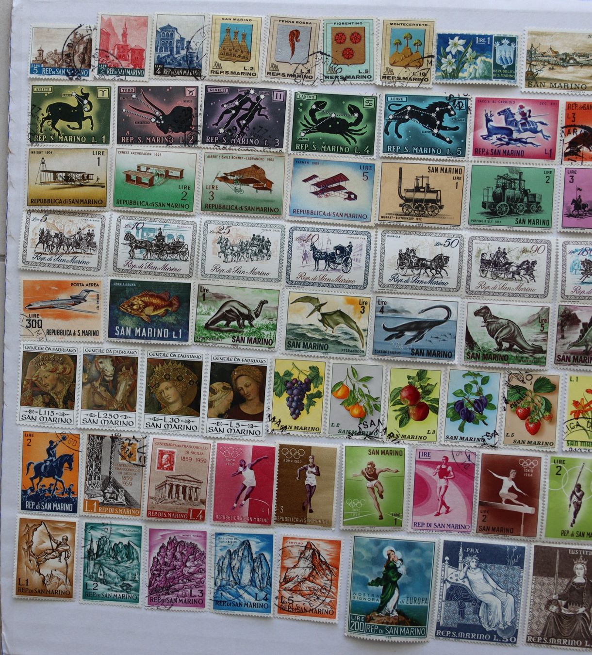 Alle Briefmarken: Briefmarken San Marino – Gebraucht aus Oberentfelden von lakipul 2