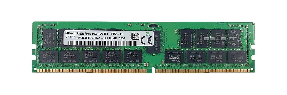 Hynix 32GB 2Rx4 PC4-2400T DDR4 RDIMM Server Memory (HMA84GR7MFR4N-UH / HMA84GR7AFR4N-UH)
