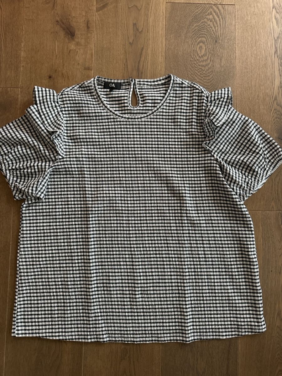 C&A Camicette: C&A Bluse Schwarz/Weiss, Gr. L! ALLES MUSS WEG! – Nuovo (secondo la descrizione) da Emmen venduto da moodle13