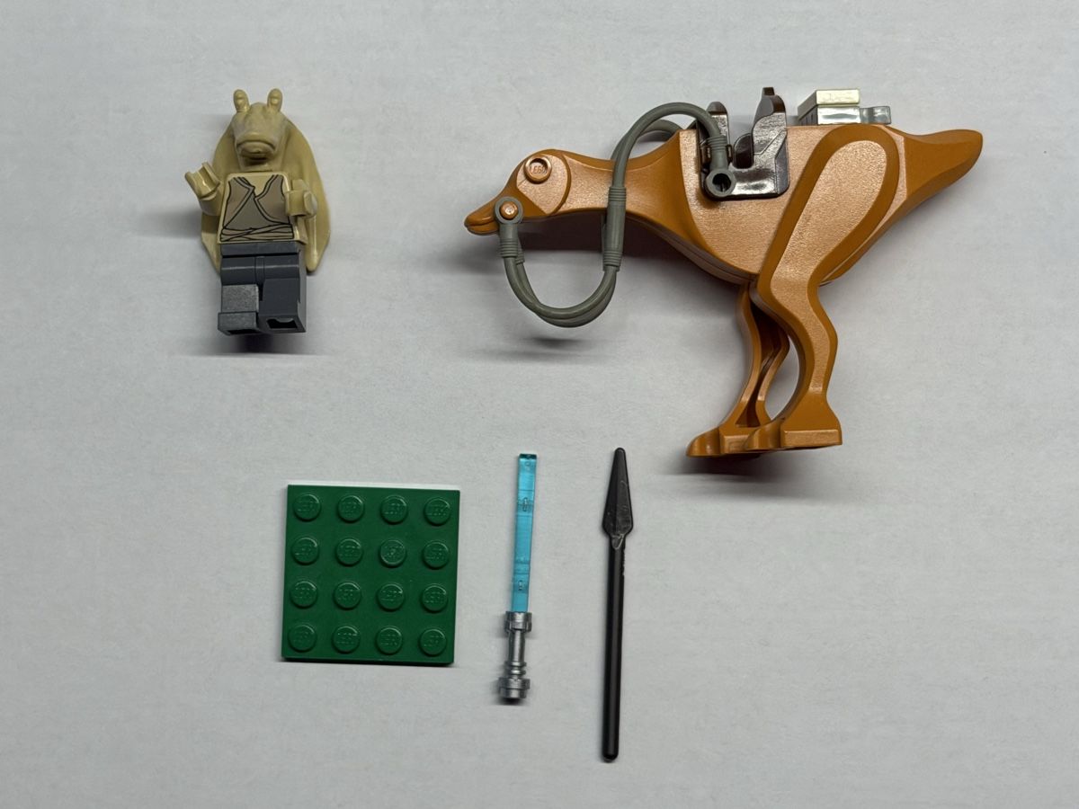 Lego Giocattoli: LEGO Star Wars Figur-Kaadu-Jar Jar Binks. – Usato da Rheinfelden venduto da zim_2hqc
