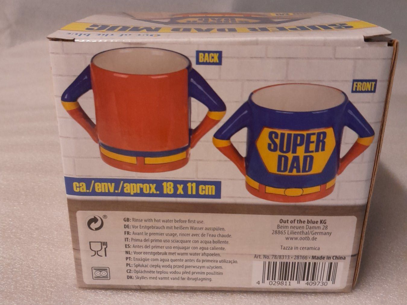 Tazze: Super Dad Tasse, Superheld Papa Geschenkidee, 500 ml – Nuovo e nell'imballaggio originale da Aristau venduto da daniel_s_1 1