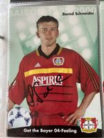 Signiert: Bernd Schneider Bayer Leverkusen 04 Karte