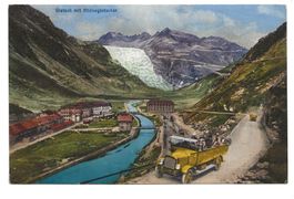 Gletsch Grimselstrasse BE/VS Rhonegletscher - Postauto 1931