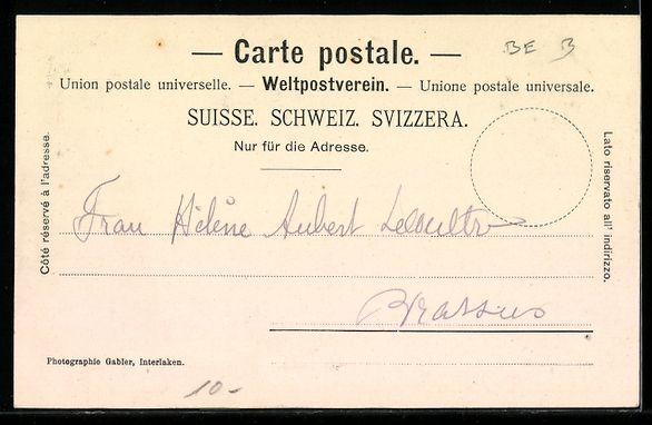 Cartoline postali: AK Interlaken, Höhepromenade – Usato da Berlin venduto da bartko-reher 1