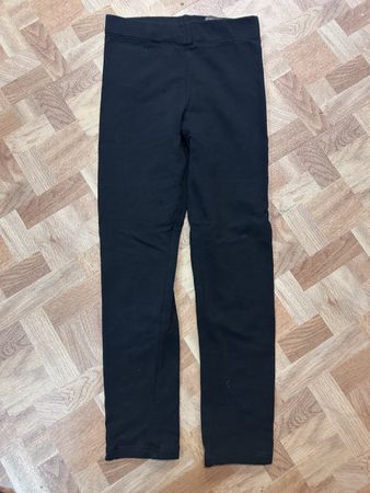 H&M Leggings schwarz, gefüttert, Grösse 128