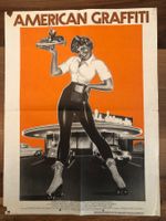 Franz.orig. Vintage Filmplakat American Graffiti by G.Lucas