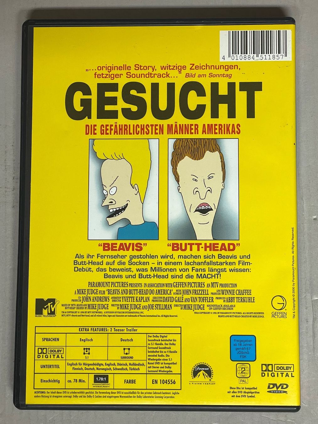 Alle DVDs: Beavis und Butt-head Machen's in Amerika – Gebraucht aus Muri b. Bern von AdidasCollector 1