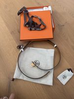 Original HERMÈS Kelly Gürtel, Leder weiss