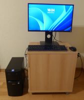 Desktop PC mit Monitor, Tastatur, Maus, Windows 11 Home