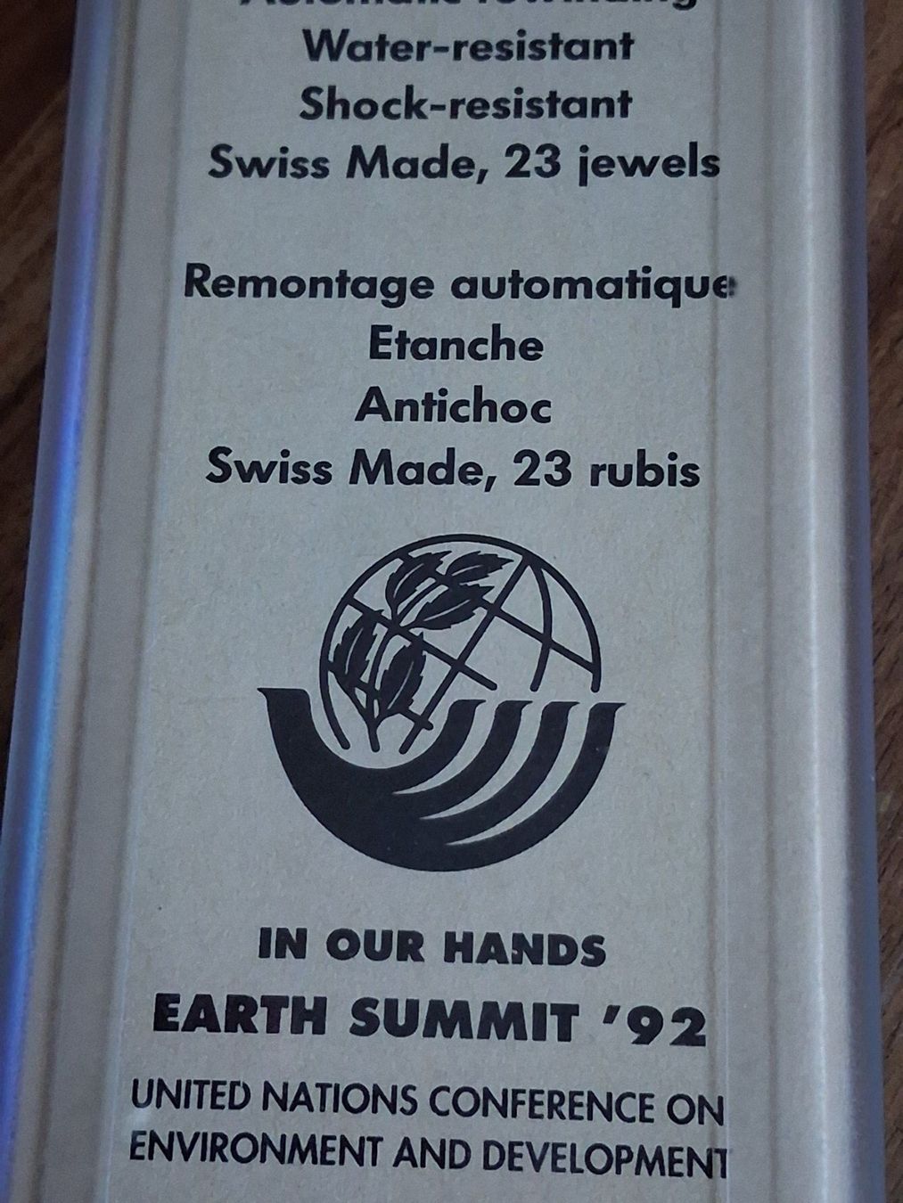 Swatch Uhren: Swatch Automatic limited edition TIME TO MOVE Earth Summit – Neu und originalverpackt aus Wilchingen von Juwel_Zanzibar 2