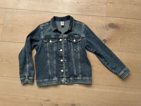 Kinder Jeansjacke dunkelblau Gr. 140