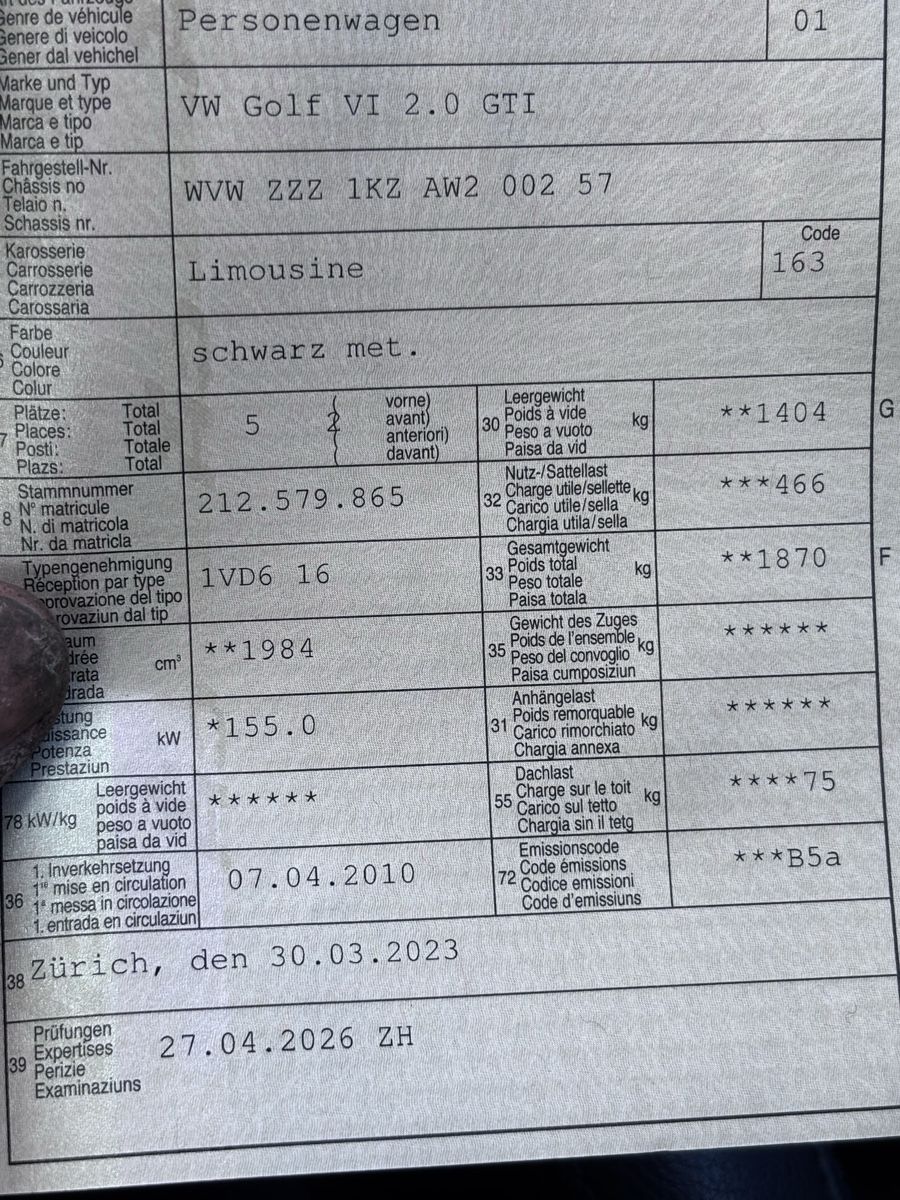 VW Autos: Vw Golf GTI, 155kw, 4.2010 – Gebraucht aus Mönchaltorf von steffierz 7