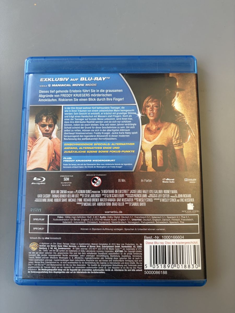 Tutti i DVDs: A Nightmare on Elm Street, Blu-Ray – Usato da Bern venduto da dalmaxxi 1