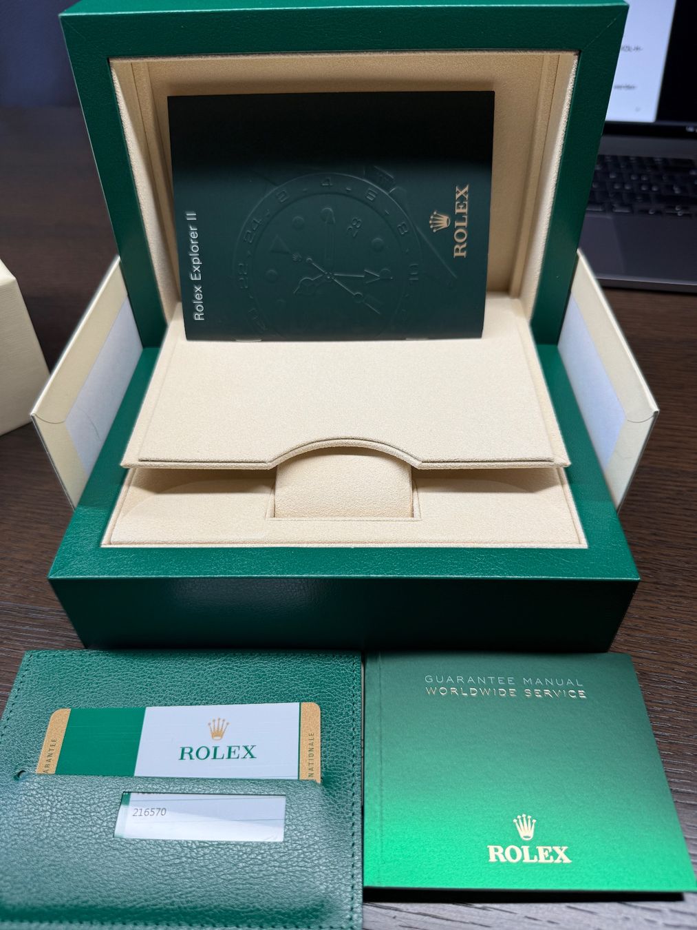 Rolex Orologi: Rolex Explorer II Ref. 216570 Fullset CH – Usato da Felben-Wellhausen venduto da TTip 5
