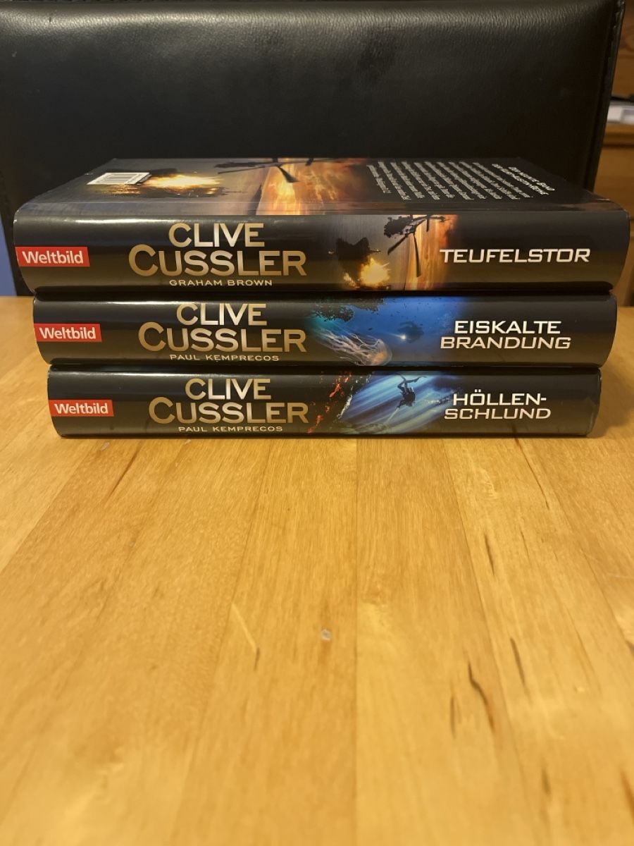 Clive Cussler Kurt Austin Reihe 3 Bände Weltbild Edition (Neu (gemäss ...