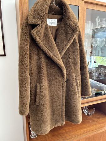 Manteau Max Mara Teddy marron taille 40 bon état