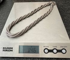 925 STERLINGSILBER SCHLANGENKETTE 50 cm, 146 g. mit 4 Stempe