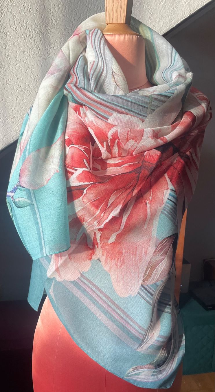 Fabric Frontline Foulard & Sciarpe: Kaschmir/Seidenfoulard – Nuovo (secondo la descrizione) da Zürich venduto da Poppy108 4