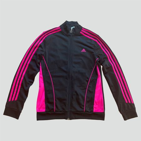 Vintage Adidas black track jacket Sportjacke Trainingsjacke