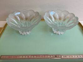 Lausitzer Germany - 2 magnifiques coupes vintage en cristal