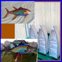 Thon déco métal 40x20 cm - neuf/Tolles Geburtstagsgeschenk!