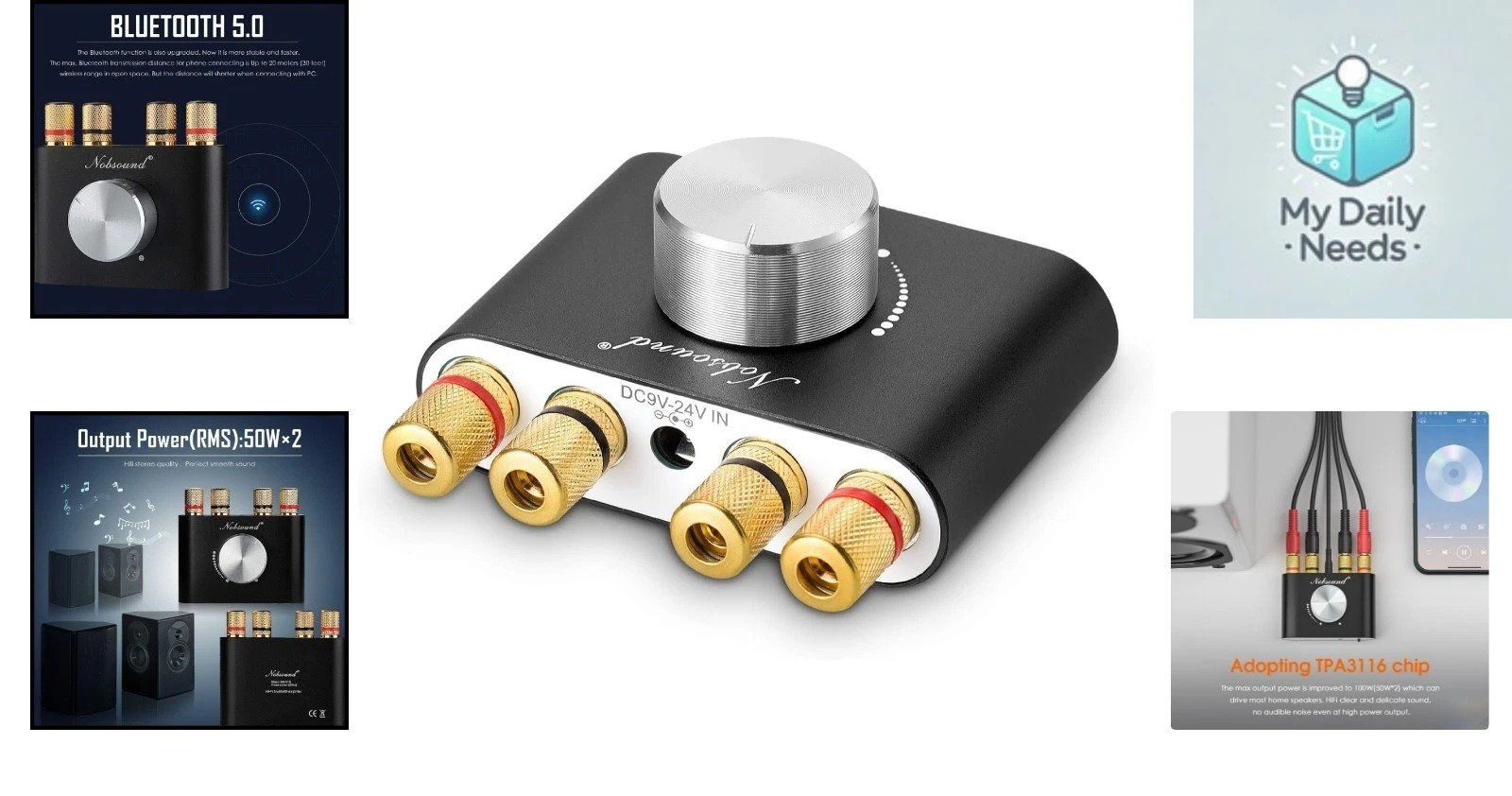 Verstärker: Amplifier  Mini  Digital Power HiFi Stereo Verstärker – Neu (gemäss Beschreibung) aus Kirchdorf AG von Lionstein 1