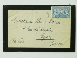 FRANKREICH - Brief 1927, PARIS nach NYON, 1f50 Einzelfrank.