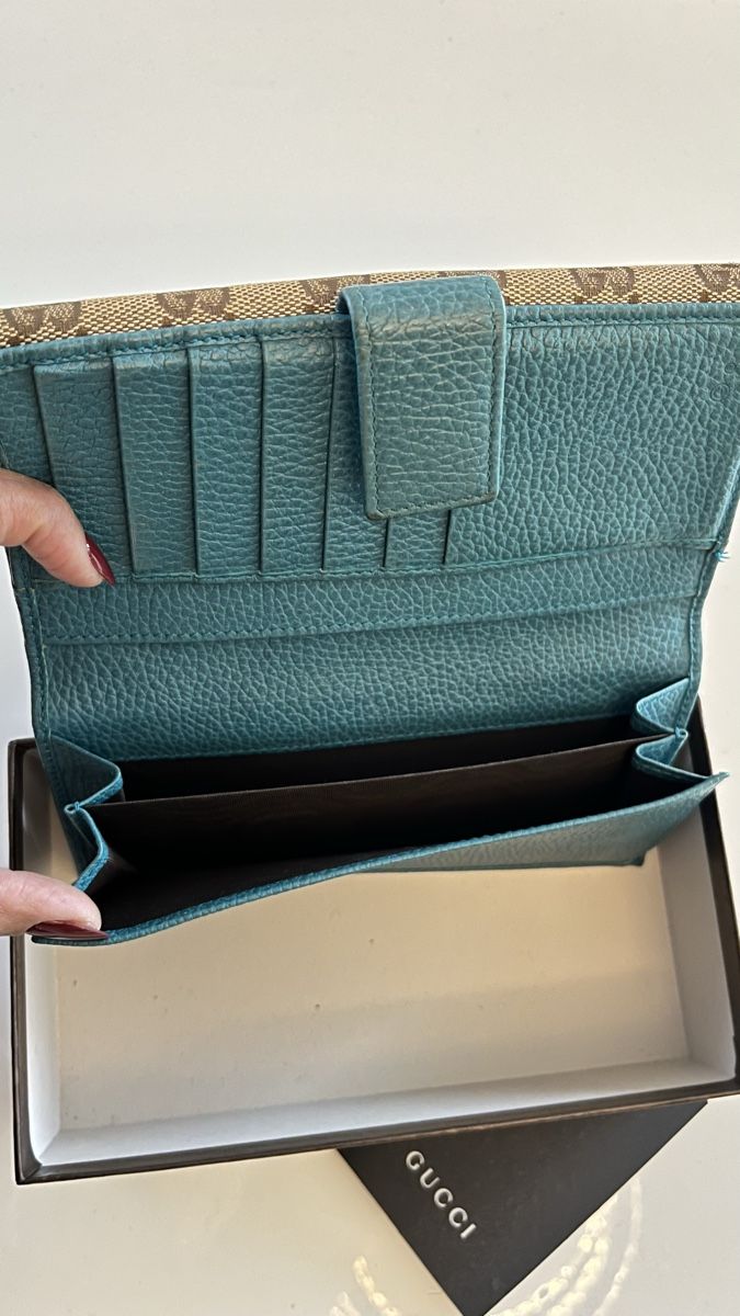 Gucci Portamonete: Original lLong wallet gucci canvas leather  with replace db – Nuovo (secondo la descrizione) da Glattpark(Opfikon) venduto da Sbitizi 3