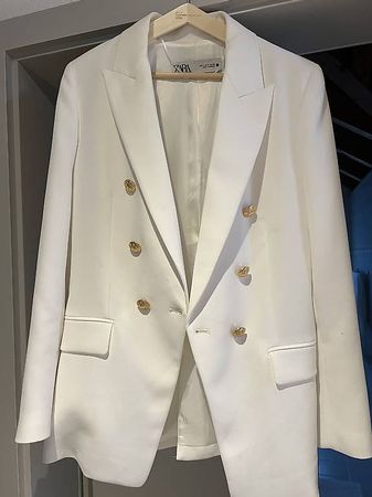 Zara Blazer Weiss Grösse S