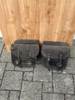 Motorrad Satteltaschen Leder Harley Davidson vintage Zustand