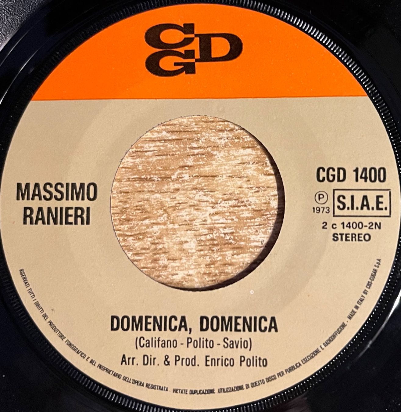 Vinyles: MASSIMO RANIERI - CHI SARÀ – D'occasion à Bussigny par vinyl-pas-cher 3