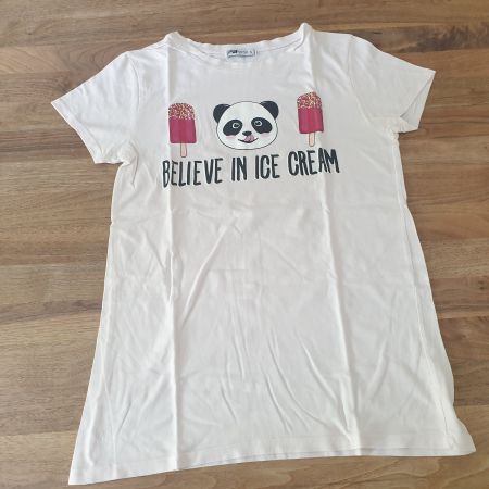 T-Shirt mit Panda & Glace Motiv, hellrosa, Gr. S, FB Sister