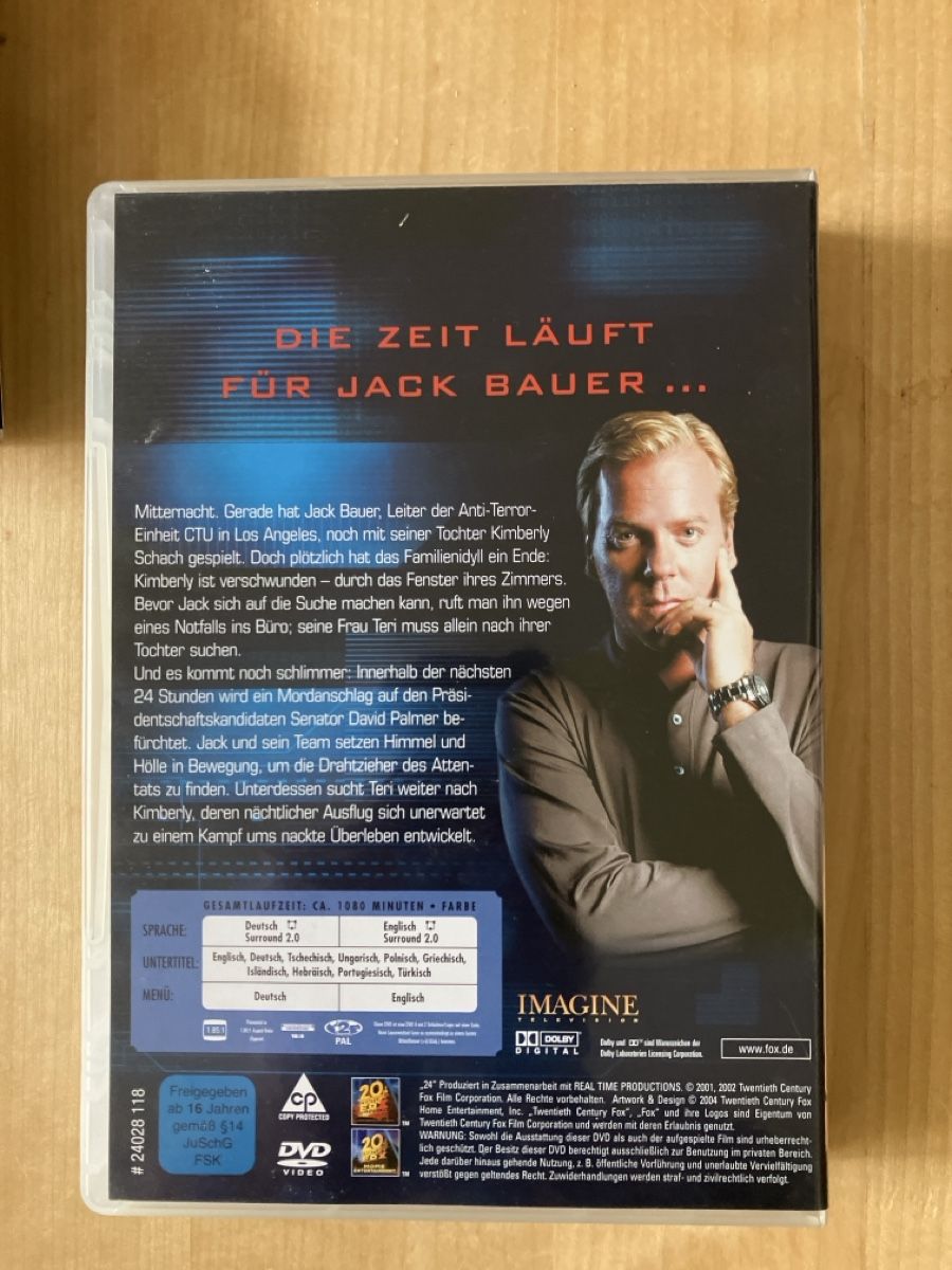 Tutti i DVDs: 24 Staffel eins DVD – Usato da Glarus venduto da Jhuber78 1