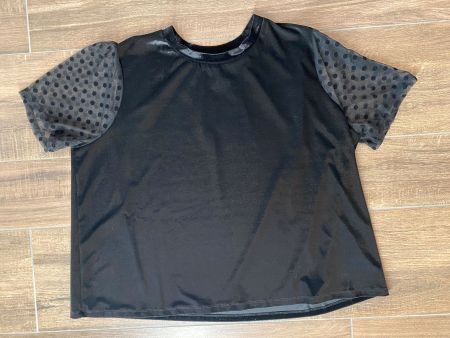 Asos T-Shirt in Samt-Optik schwarz Gr. 52
