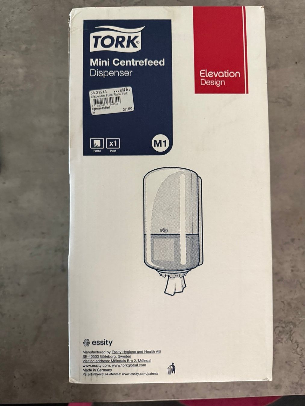 Handtuchhalter: 2x Tork M1 Mini Centrefeed Papierrollenspender Weiss – Neu und originalverpackt aus Niederhasli von alanswiss 4