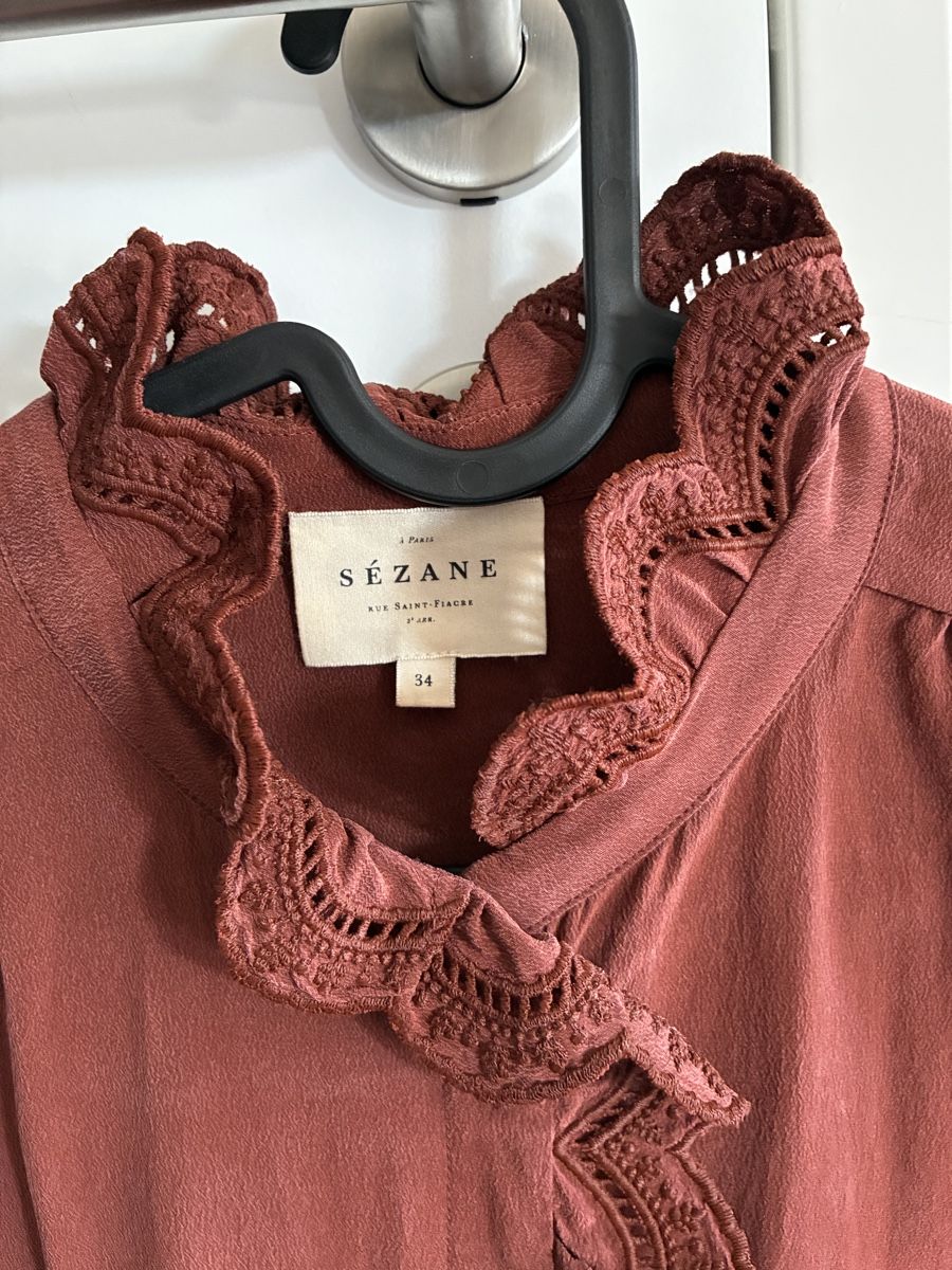 Sezane Camicette: Sezane Bluse Seide Chlo Grösse 34 – Usato da Römerswil LU venduto da nadj27 1