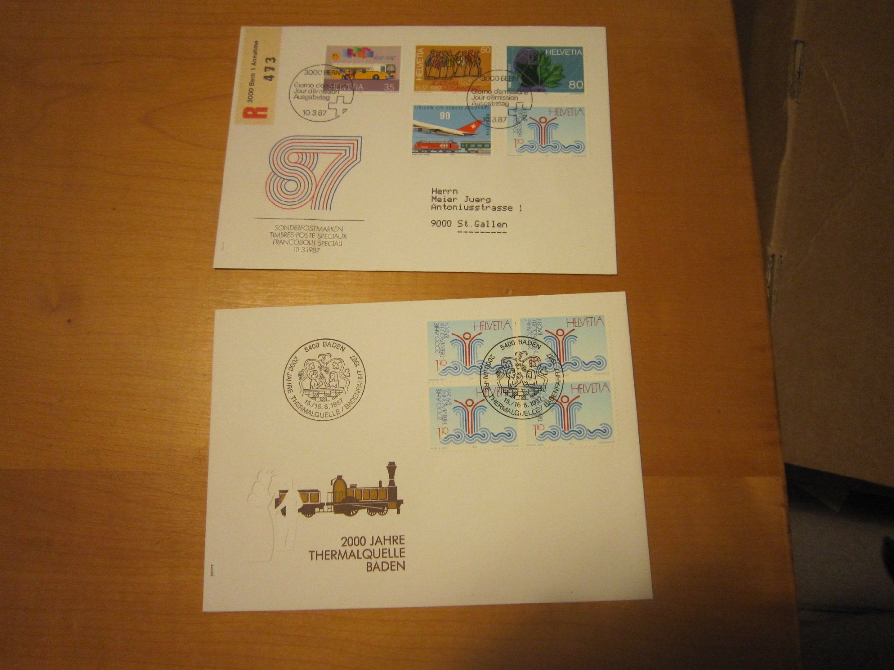 Tous les timbres: CH 1987 FDC Variationen – D'occasion à Gordola par Polentaefung 8