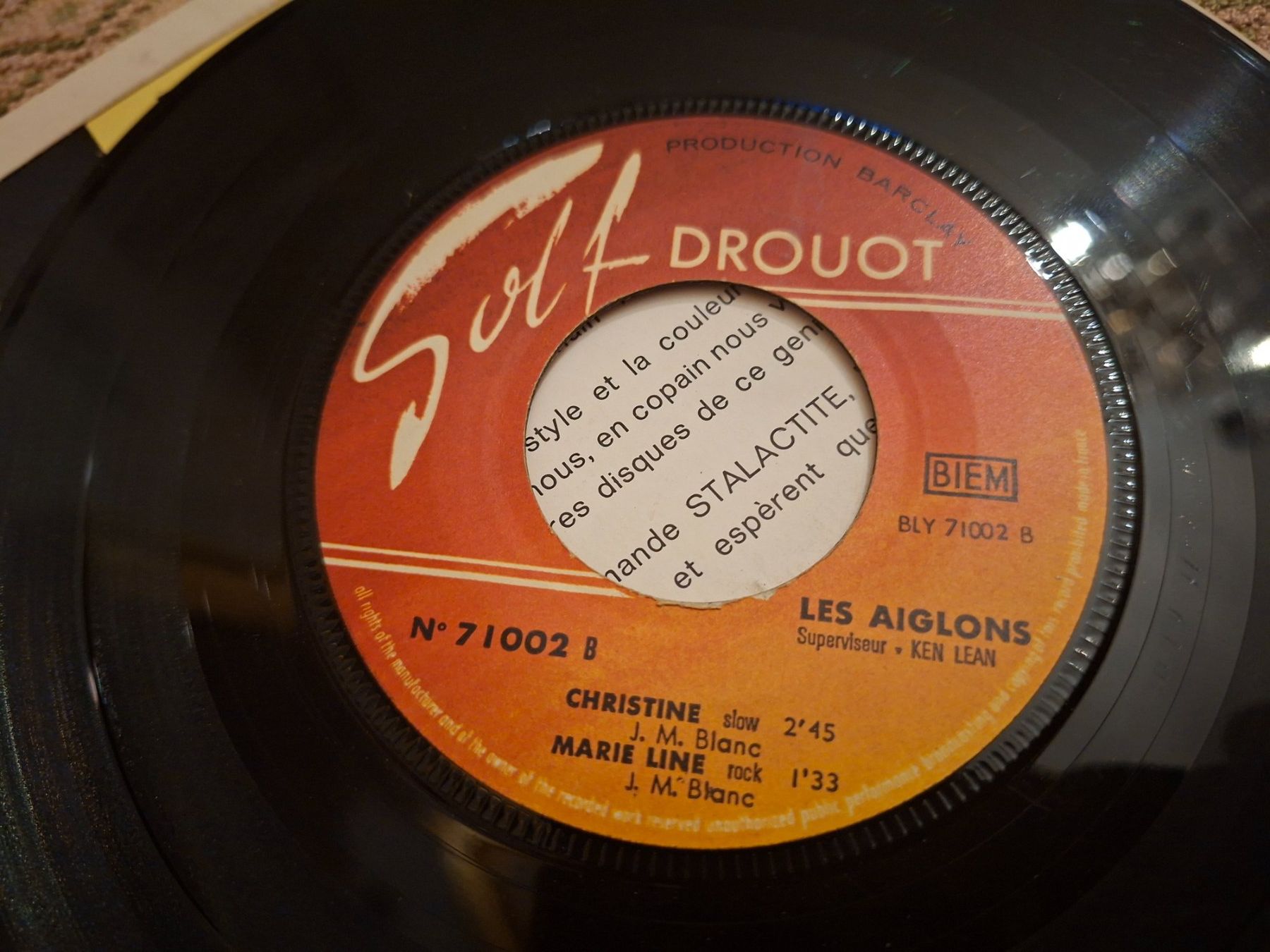 Dischi in vinile: Twist/Surf 7" - Les Aiglons - Stalactite - 1963 – Usato da Bernex venduto da Wannabehasbeen01 4