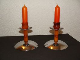PAAR KERZENSTÄNDER ART DECO 1920/30