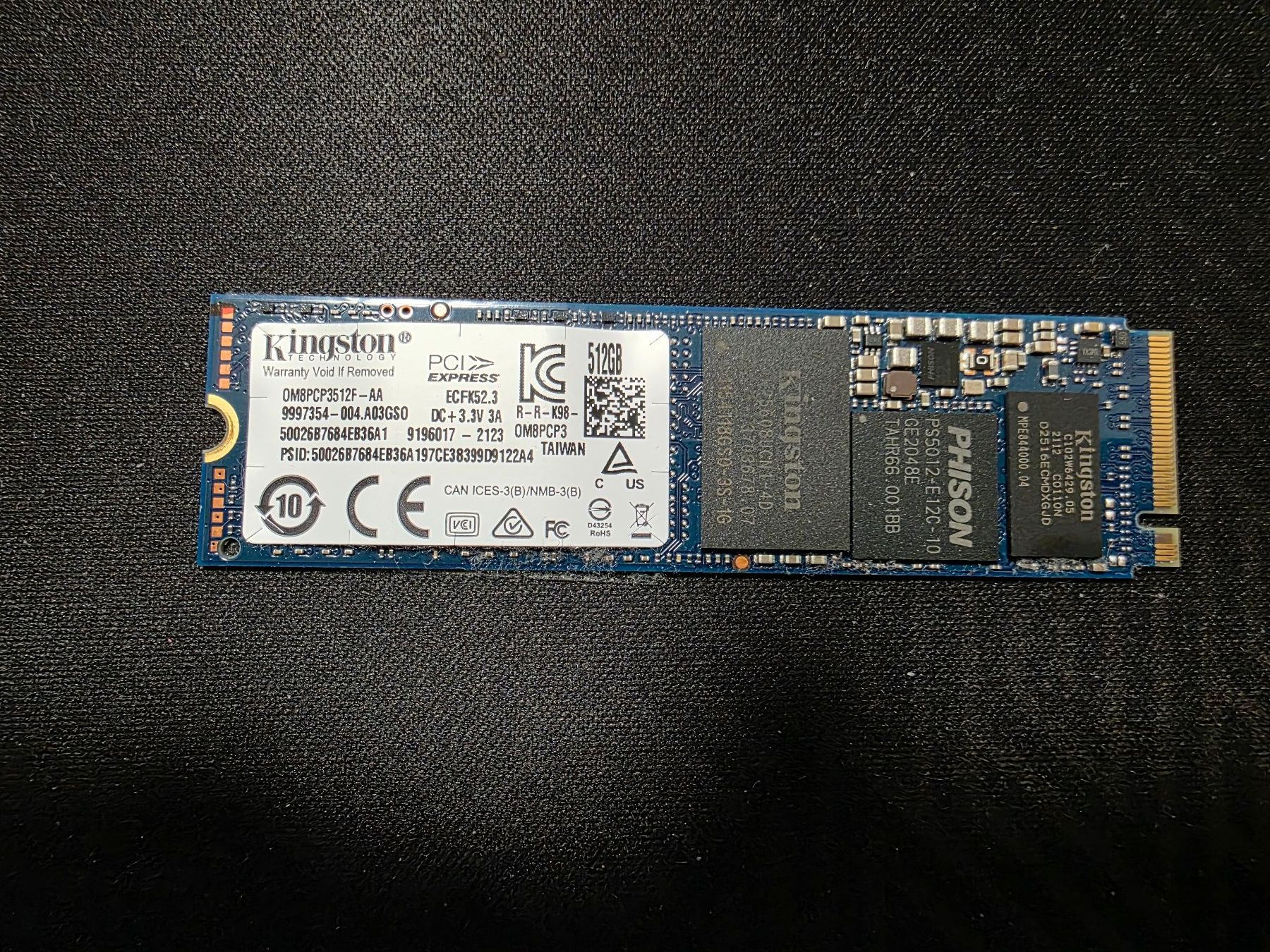 SSD Kingston OM8PCP3512F-AA PCIe NVME M.2 2280 (512GB) (Gebraucht