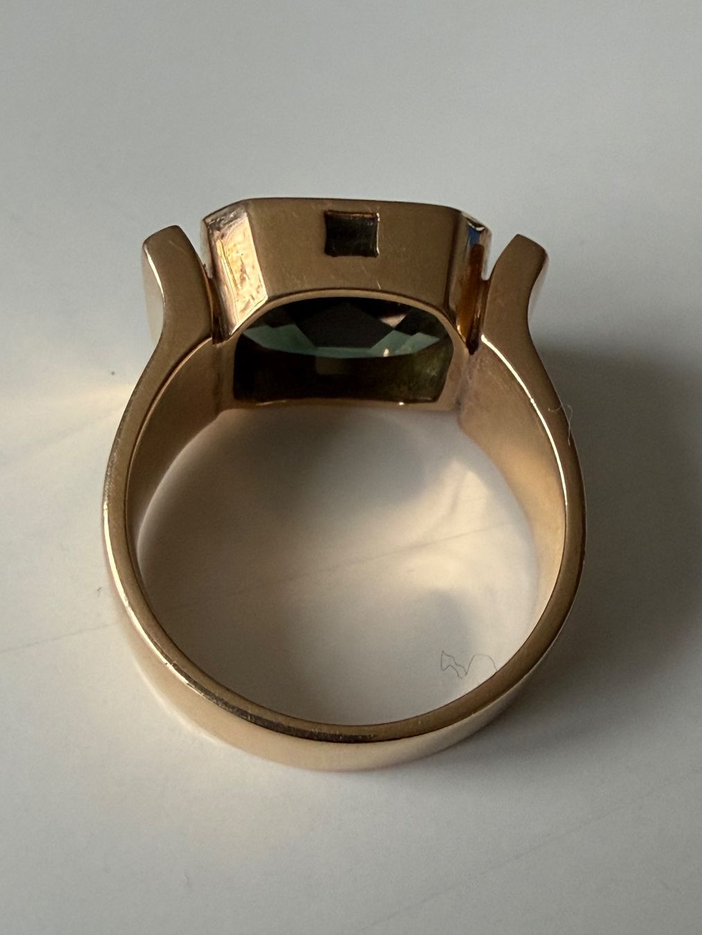 Anelli: MOLDAVIT in massiven Gelbgold Ring  18K – Nuovo (secondo la descrizione) da Seftigen venduto da tigers12 2