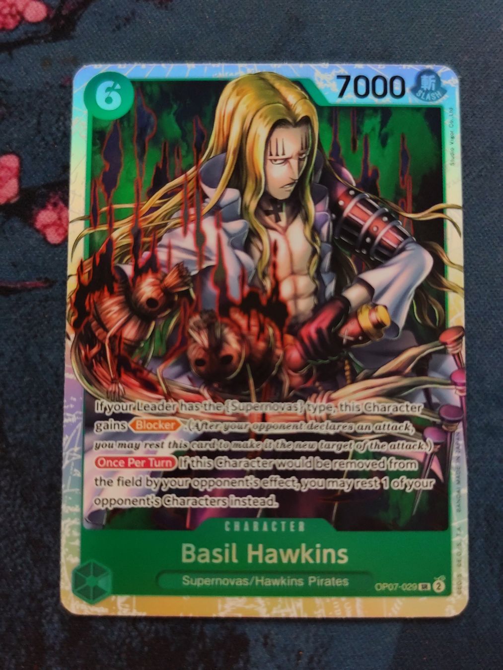 Bandai Cartes à collectionner: One Piece Basil Hawkins OP07-029 EN – Neuf (Voir description) à Schlossrued par LAP2012
