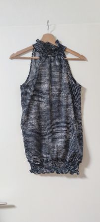 Orsay Damen Ärmelloses Shirt, Größe 36, Schwarz-Weißes Punkt